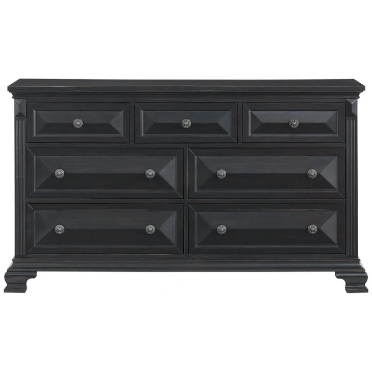 BRIANNA 7-DRAWER DRESSER BLACK