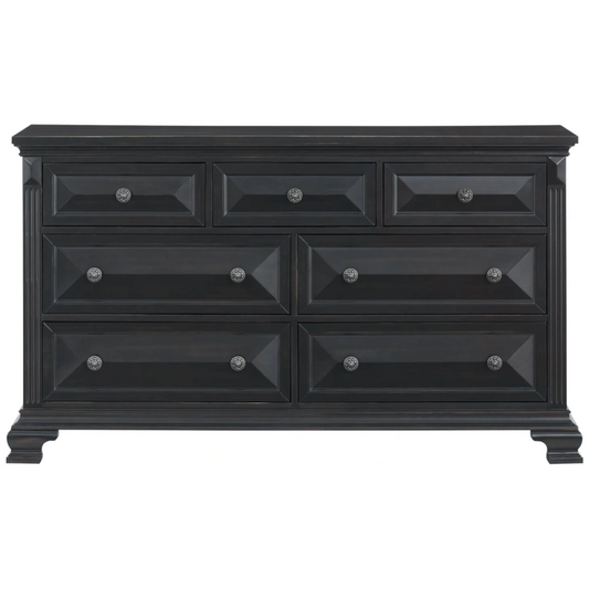 BRIANNA 7-DRAWER DRESSER BLACK