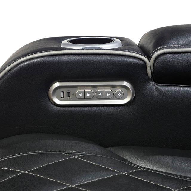 LEVI BLACK LT P2 LOVESEAT