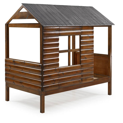 CABIN WALNUT TWIN ROOF & WALL