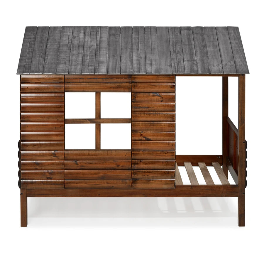 CABIN WALNUT TWIN ROOF & WALL