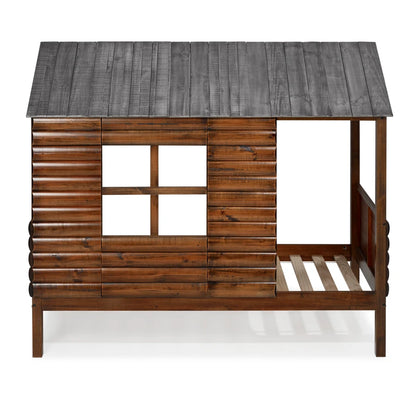 CABIN WALNUT TWIN ROOF & WALL