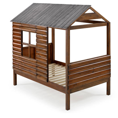CABIN WALNUT TWIN ROOF & WALL