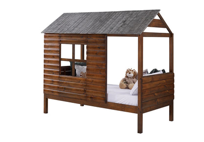 CABIN WALNUT TWIN ROOF & WALL