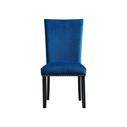 FRANNY COUNTER SIDE CHAIR BLUE VELV