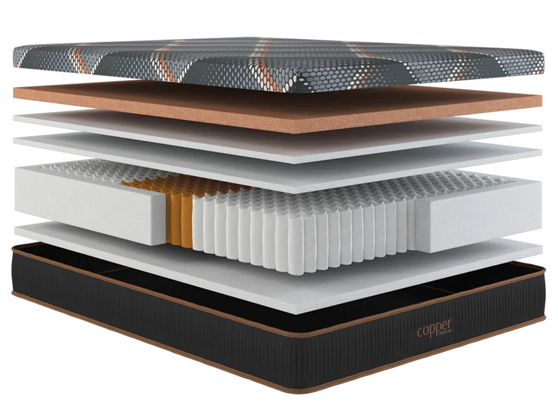 Spring Air Copper Hybrid Firm Smooth Top King