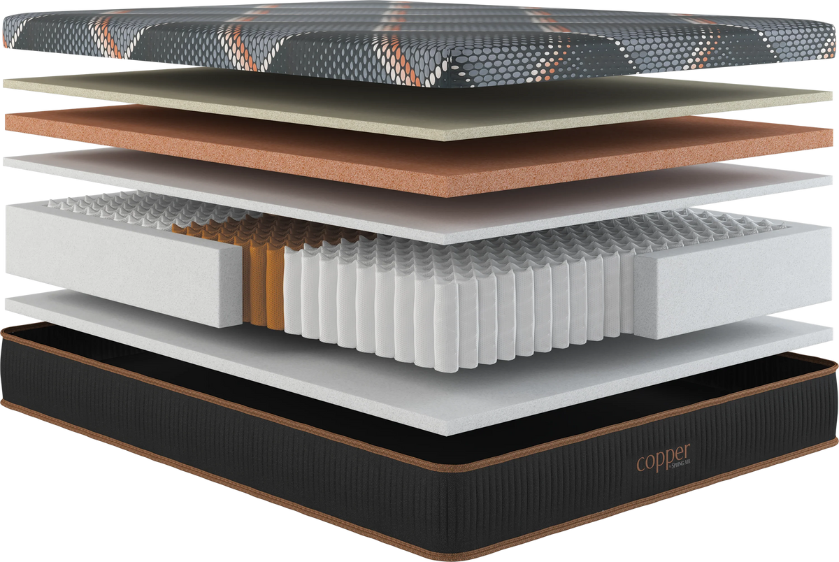 Spring Air Copper Medium Smooth Top King