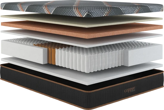 Spring Air Copper Smooth Top Plush King