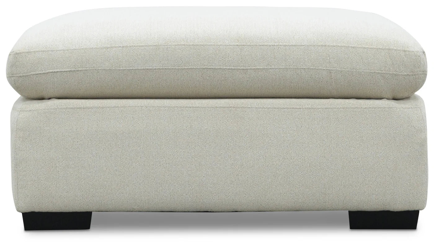 Colin Ecru Ottoman