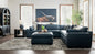 Colin Navy 6pc. Sectional & Ottoman