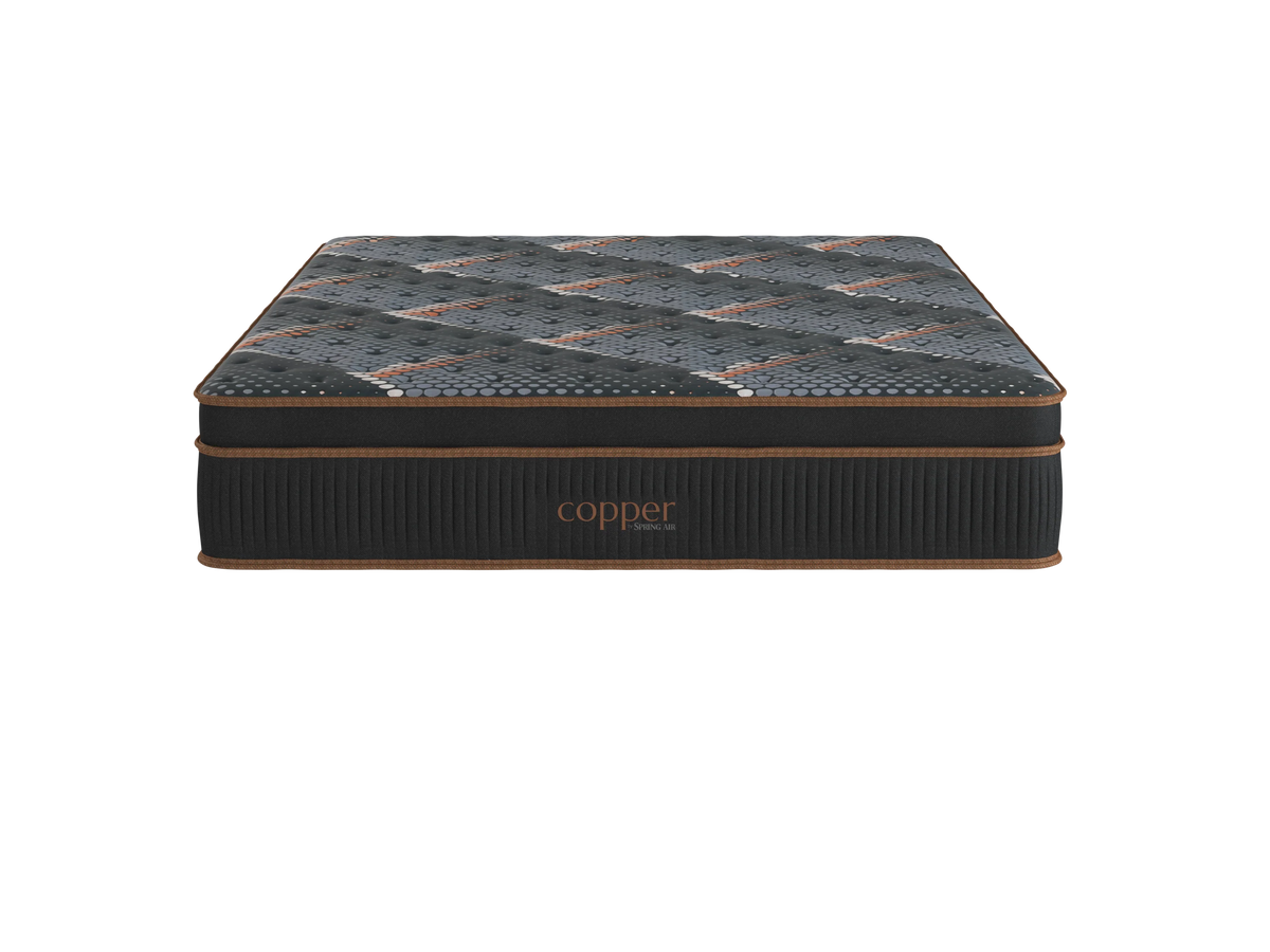 Spring Air Copper Hybrid Euro Top Cushion Firm Queen