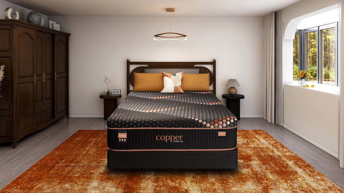Spring Air Copper Medium Smooth Top King