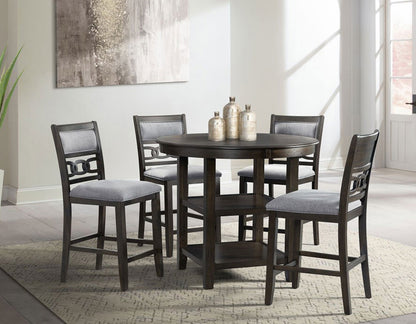 Amber Counter Grey 5pc Dining Set