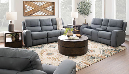 DECLAN BLUE-GRAY RECLINER