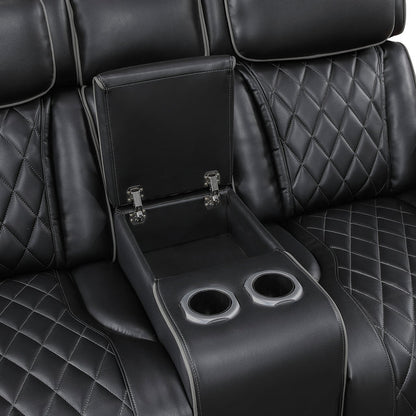 LEVI BLACK LT P2 LOVESEAT
