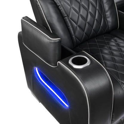 LEVI BLACK LT P2 SOFA