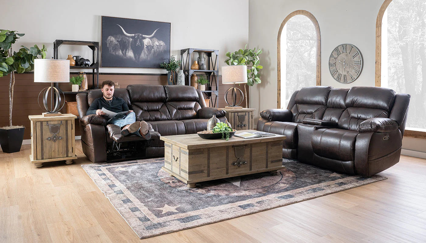 HAILEY CHOCOLATE PWR LOVESEAT