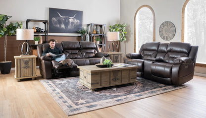 HAILEY CHOCOLATE PWR LOVESEAT