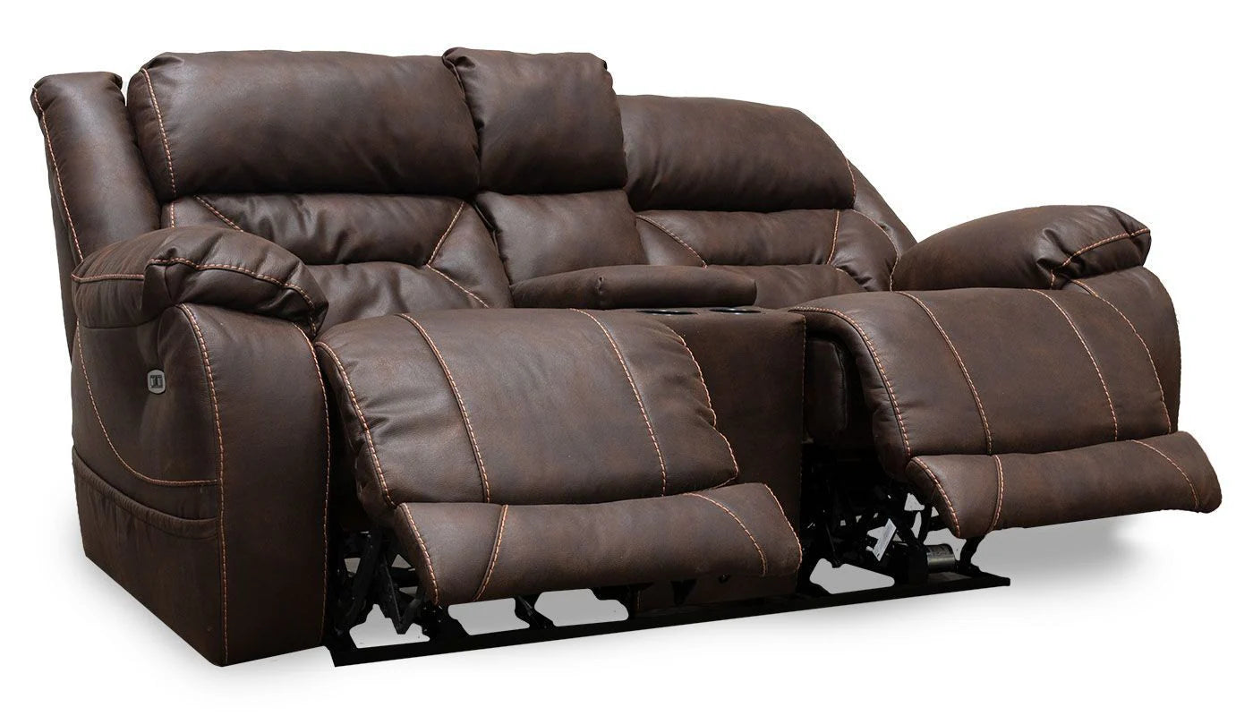 HAILEY CHOCOLATE PWR LOVESEAT