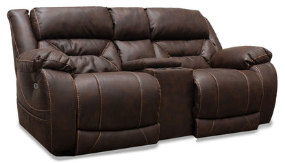 HAILEY CHOCOLATE PWR LOVESEAT
