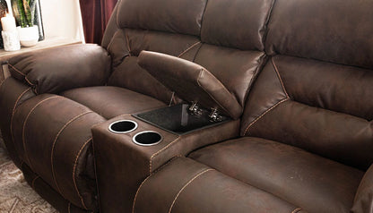 HAILEY CHOCOLATE PWR LOVESEAT
