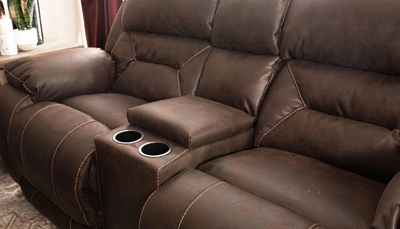 HAILEY CHOCOLATE PWR LOVESEAT