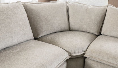 Luna 6pc. Sectional W/Console