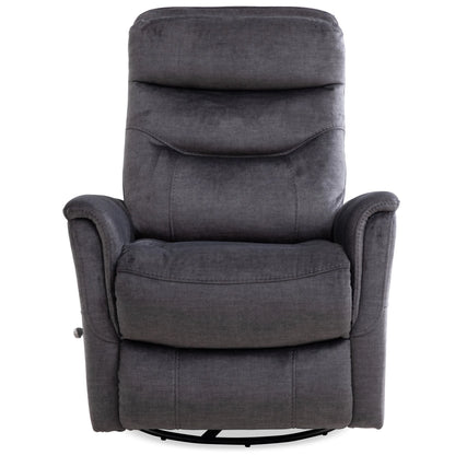 GIANNA CAPRI CHARCOAL SWIVEL REC
