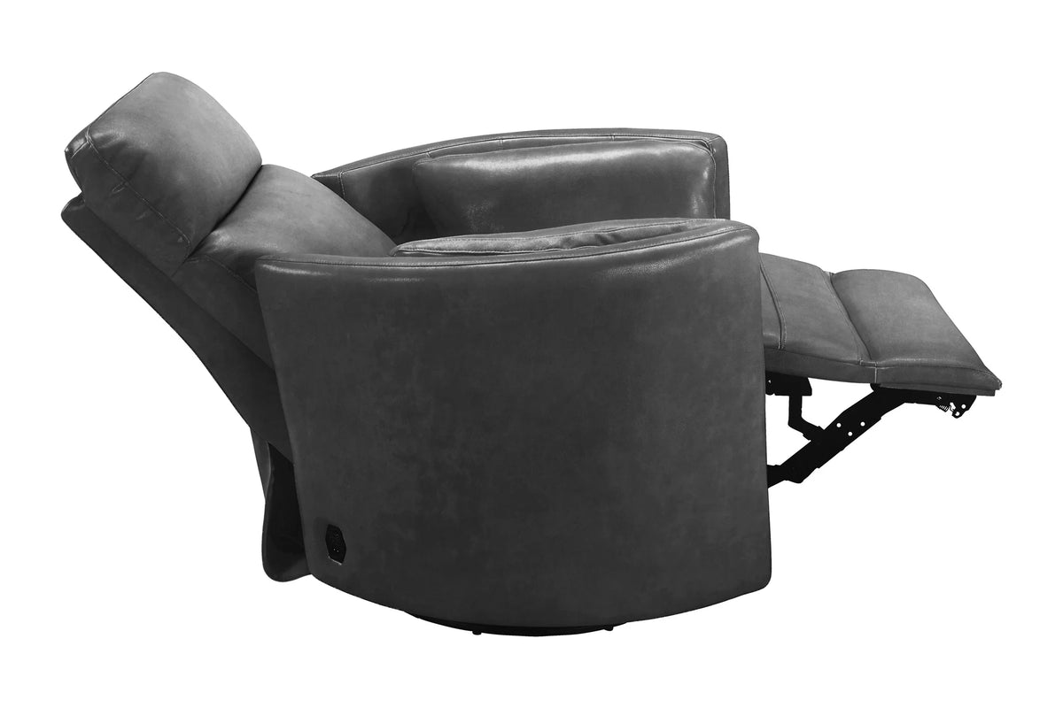 RIVER VINTAGE SLATE SWVL RECLINER
