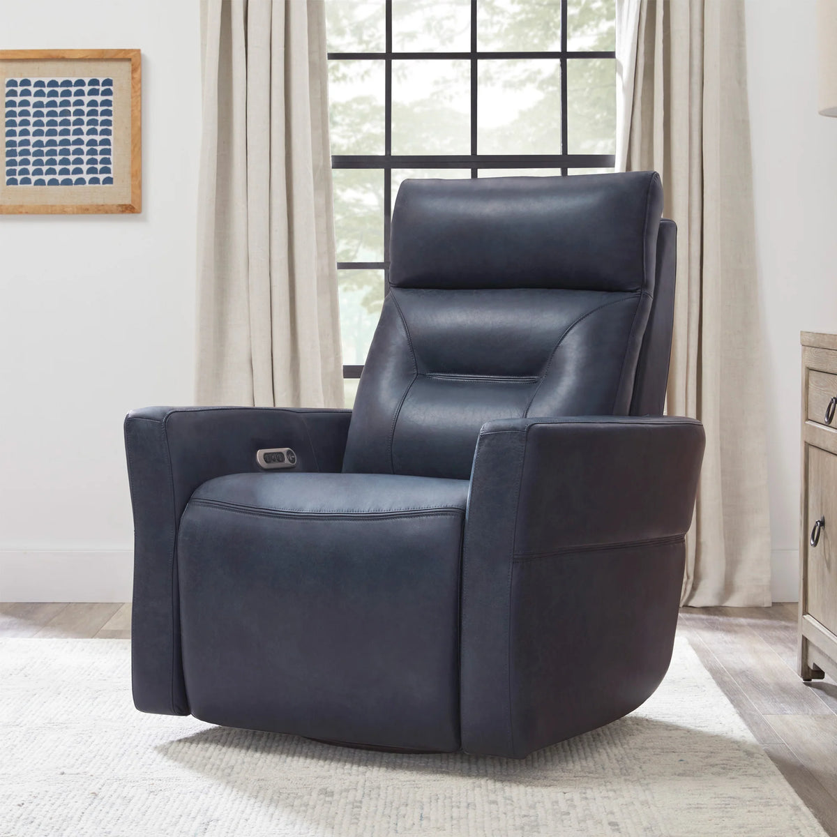 REMMY VINTAGE NAVY PWR RECLINER