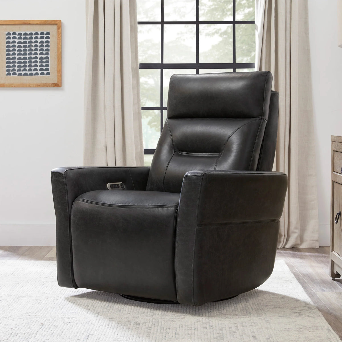 REMMY VINTAGE SLATE PWR RECLINER