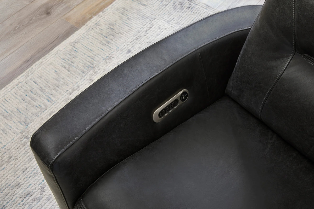 REMMY VINTAGE SLATE PWR RECLINER