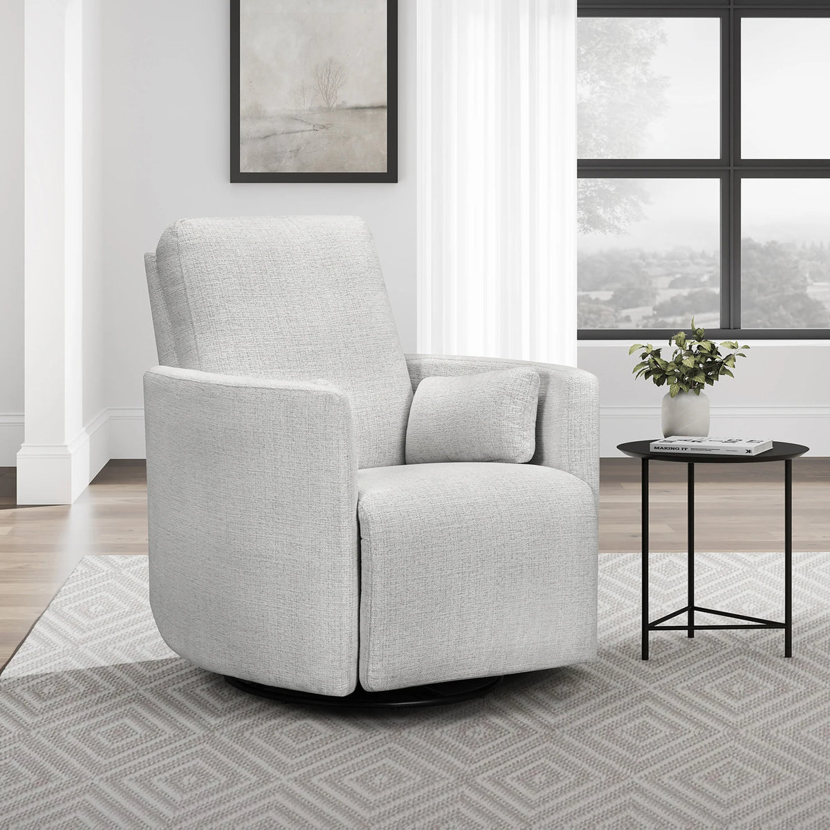 TUCKER ACADIA WHITE MANUAL RECLINER