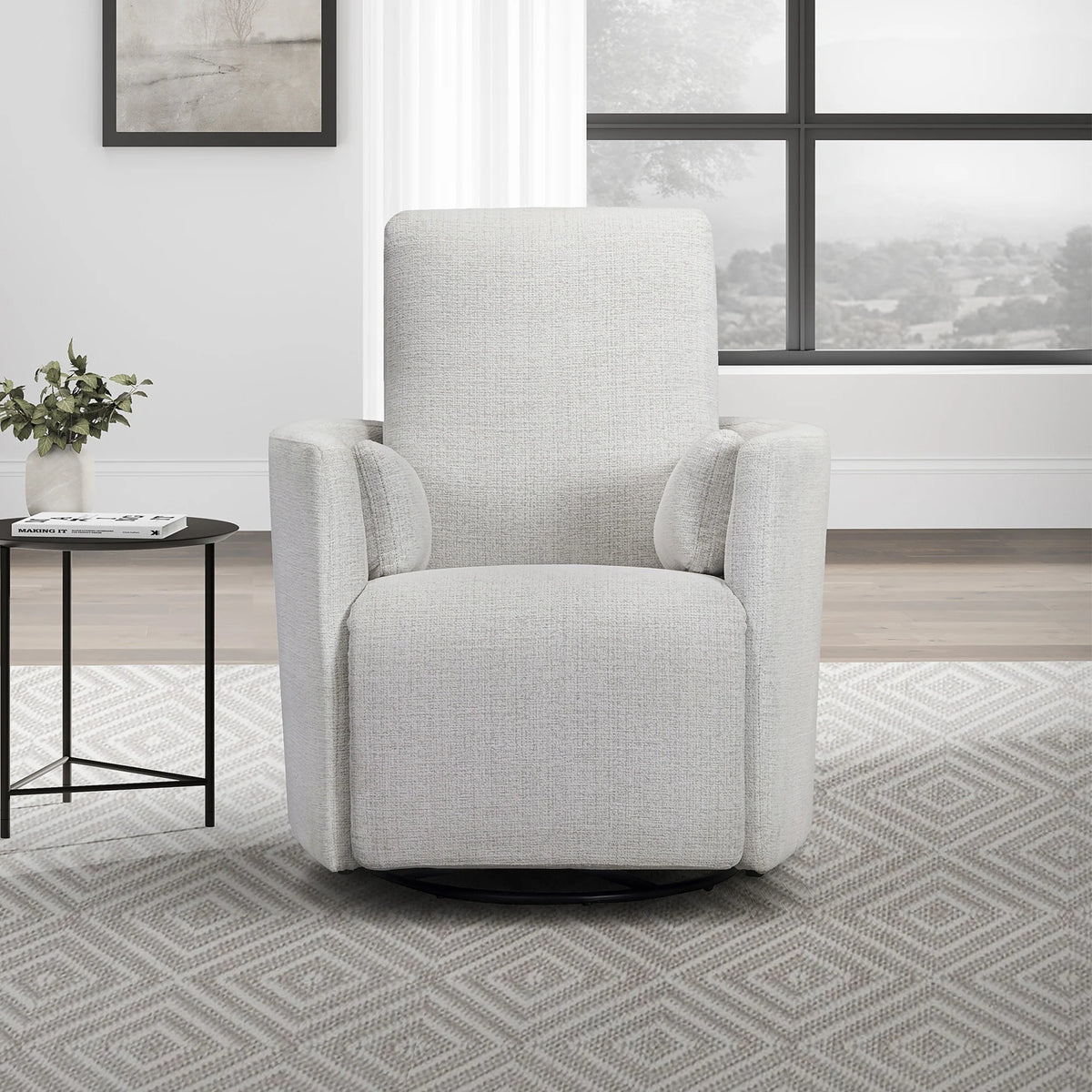 TUCKER ACADIA WHITE MANUAL RECLINER
