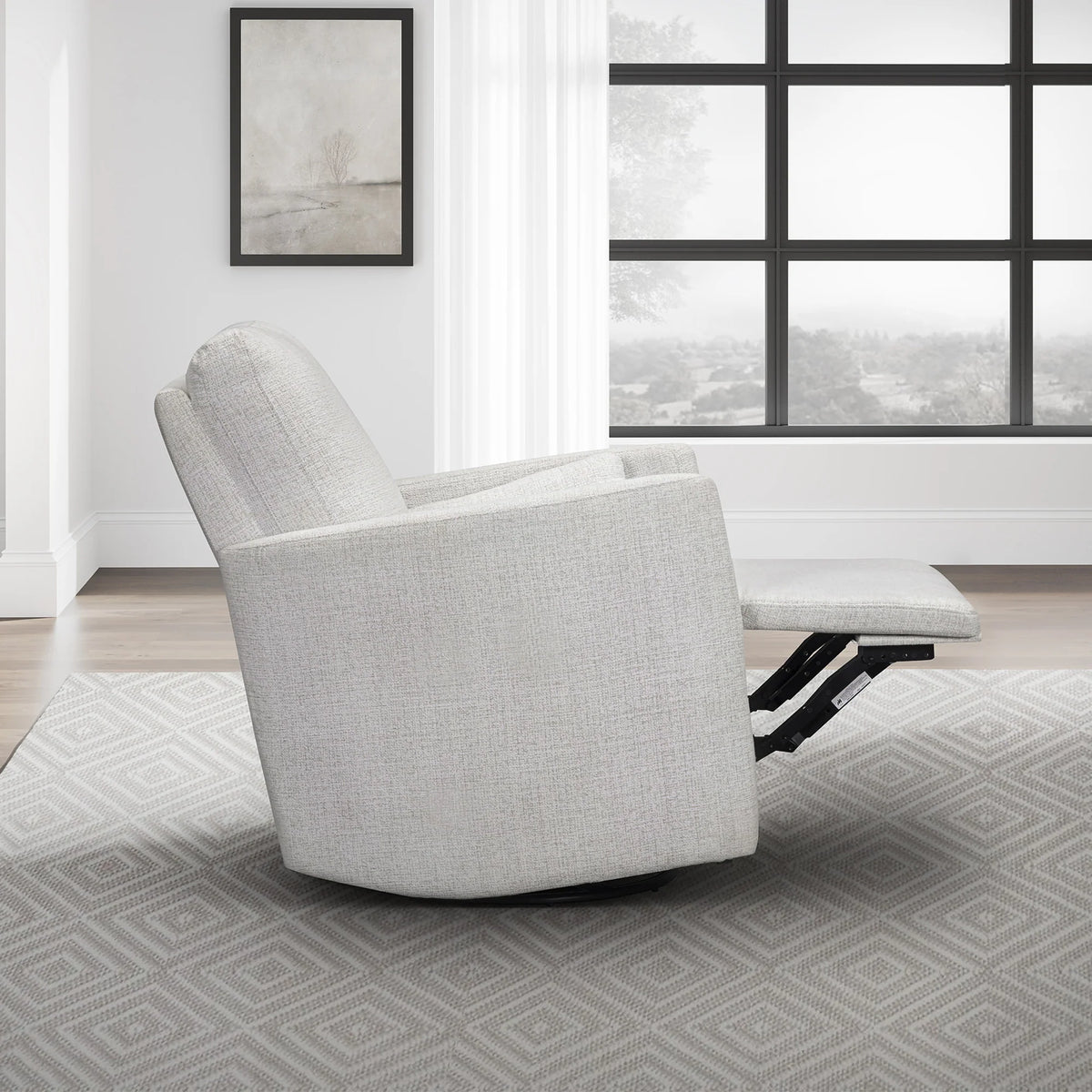 TUCKER ACADIA WHITE MANUAL RECLINER