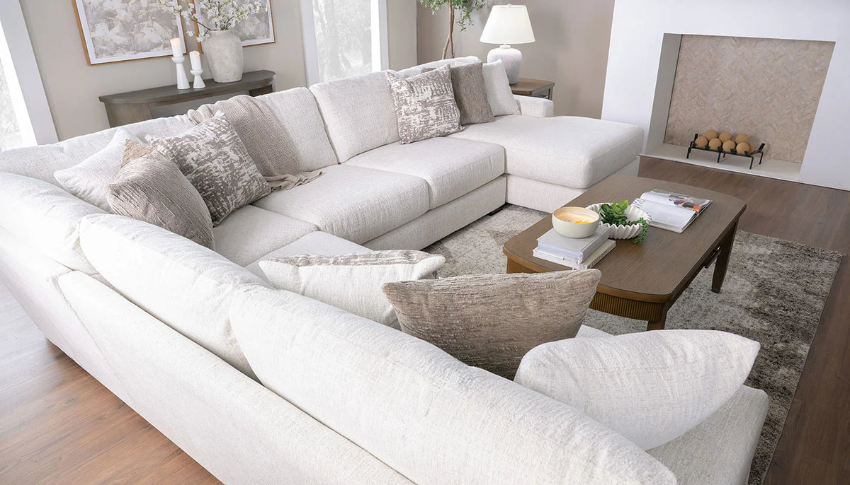 Paris Breeze Sectional with Hero™ performance fabric