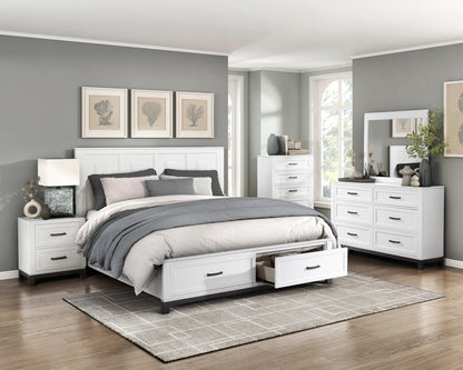 GRAHAM WHITE KING BED