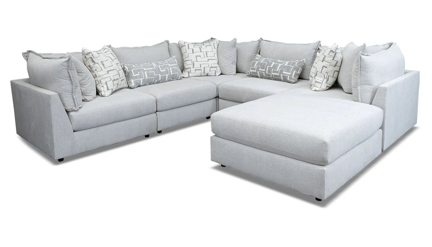 Rose 5pc. Sectional & Ottoman