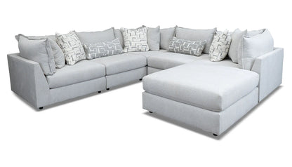 Rose 5pc. Sectional & Ottoman