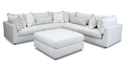 Rose 5pc. Sectional & Ottoman