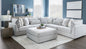 Rose 5pc. Sectional & Ottoman