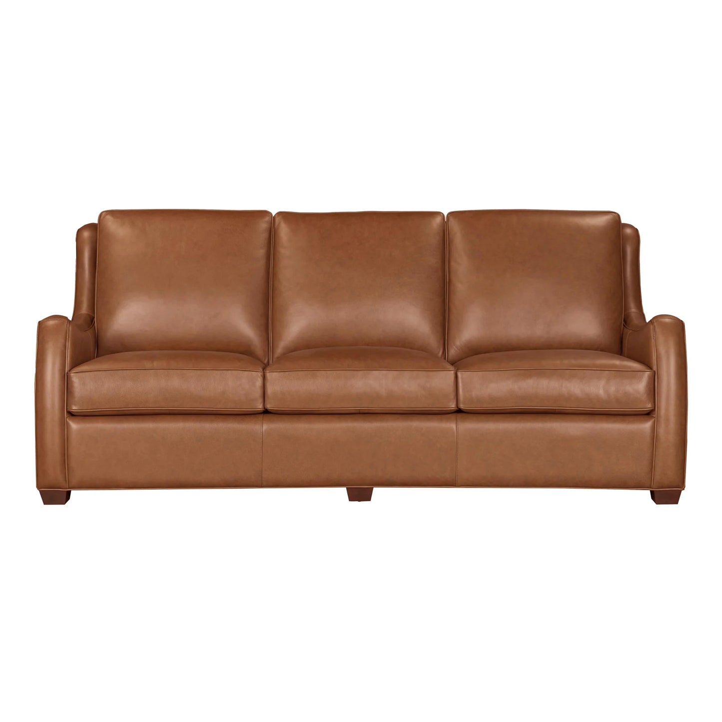 CHRISTIAN CINNAMON LEATHER SOFA