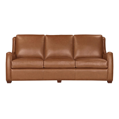 CHRISTIAN CINNAMON LEATHER SOFA