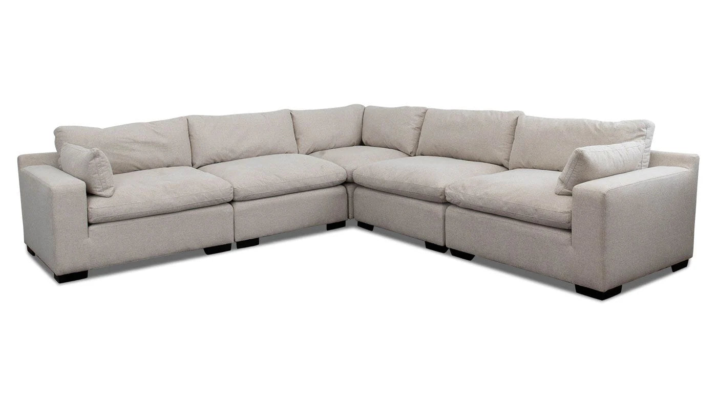 Colin Fabric 6pc. Sectional & Ottoman