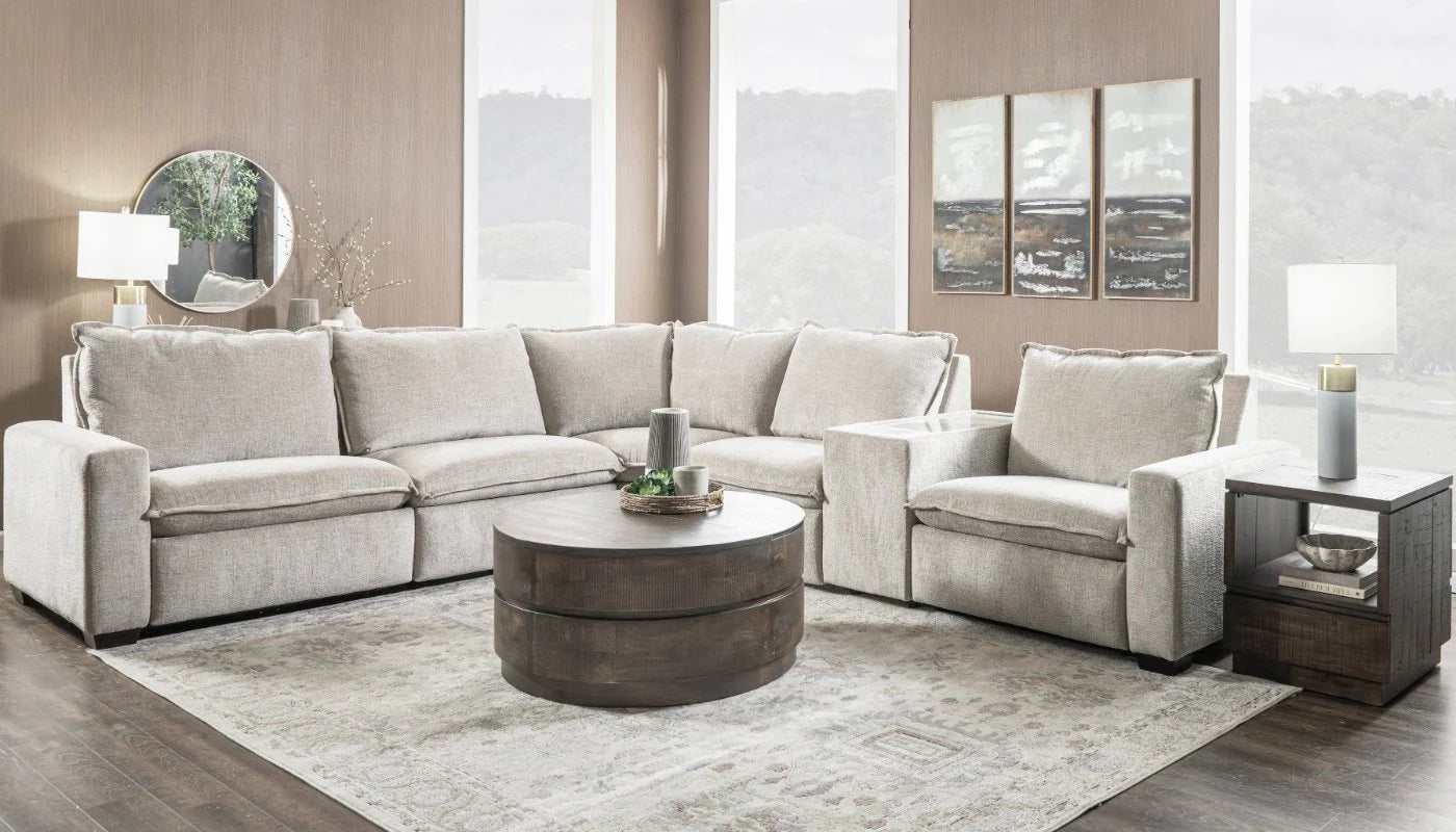 Luna 6pc. Sectional W/Console