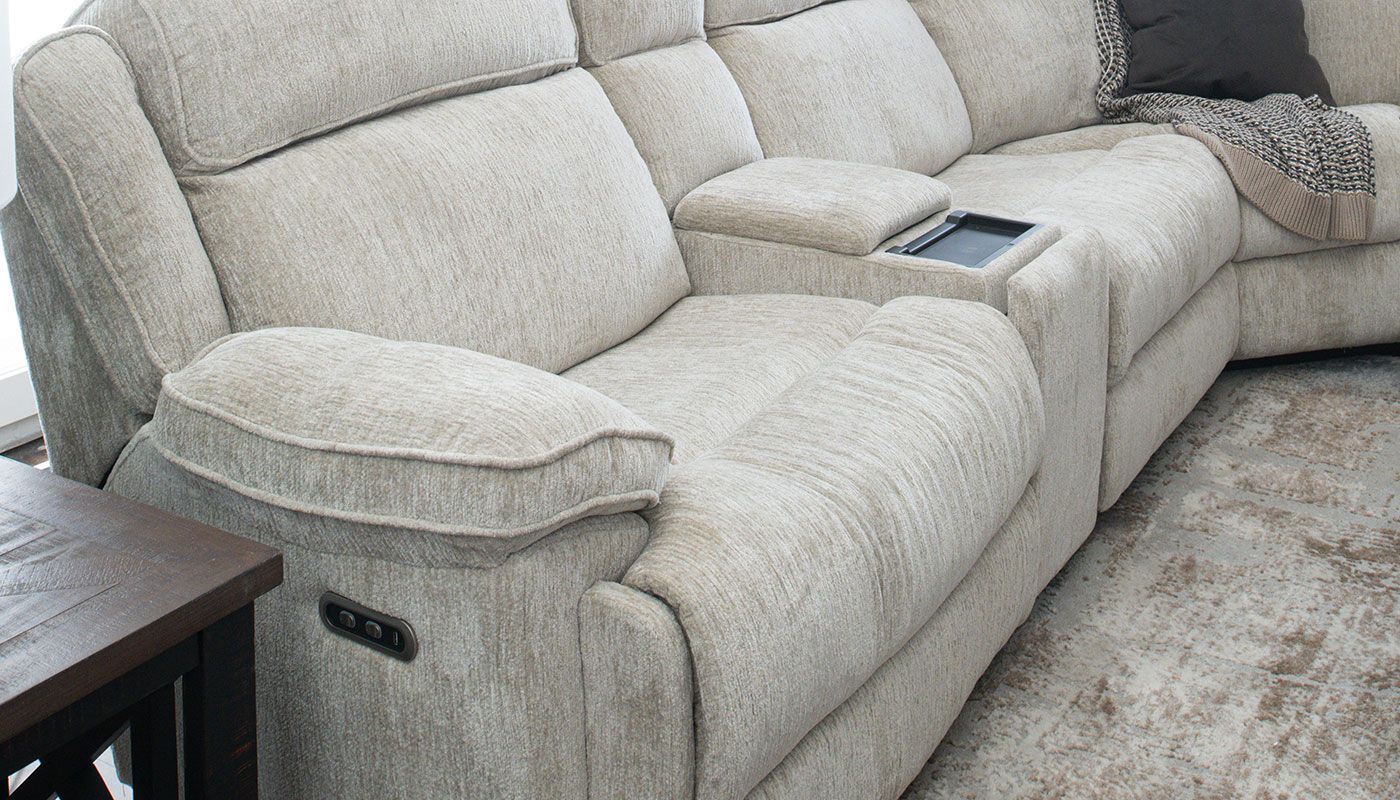 Elena 6pc. Cream Sectional