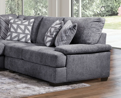Vegas Charcoal 2pc. Sectional