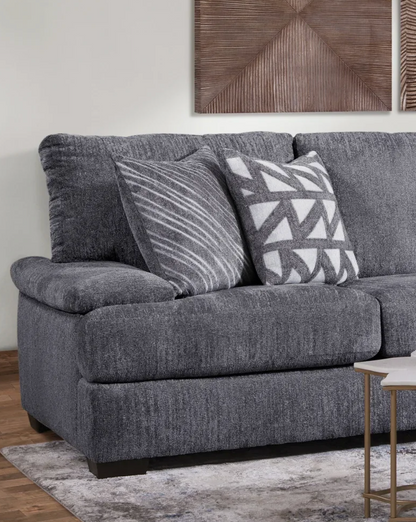 Vegas Charcoal 2pc. Sectional