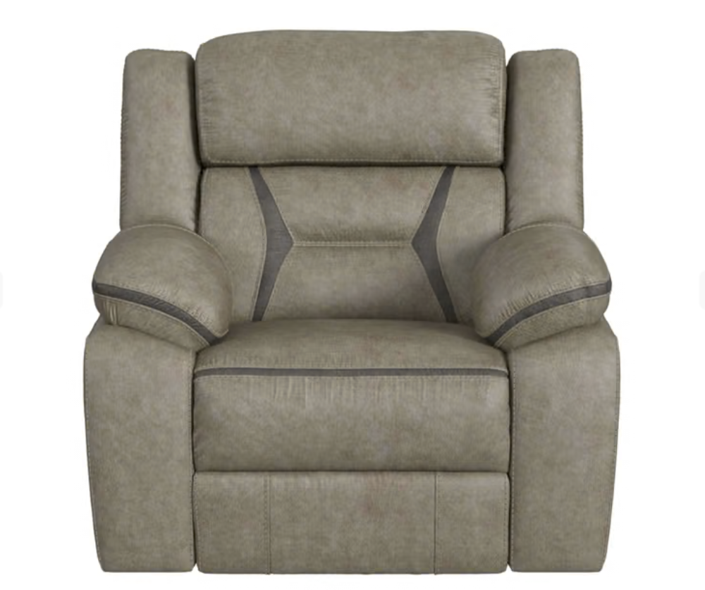 EZRA CORRAL GREY RECLINER