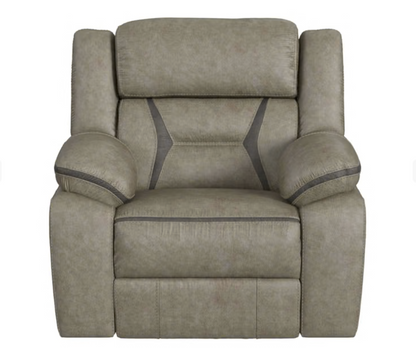 EZRA CORRAL GREY RECLINER